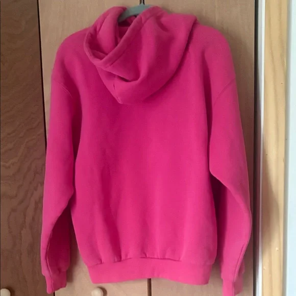 Comfort-Embroidered Pink Hoodie - Women - Picture 4 of 5